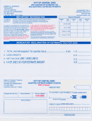 Mandatory Declaration Of Estimated Tax Sheet - 2006 Printable pdf