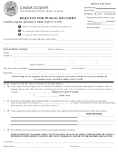 Request Form For Public Records