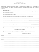 Form Npf-1 - Application For Certificate Of Authority - 1997