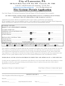 Fire Systems Permit Application Form