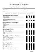 Rental Inspection Ordinance Checklist Template Printable pdf