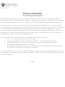 Request For Privacy Protection Form - Department Of Children And Families