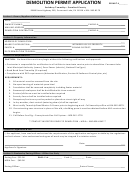 Demolition Permit Application Form
