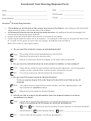Scantron Test Scoring Request Form