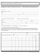 Employer's Interview Outcome Form