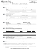 Statement Of Claimant For Life And/or Annuity Benefits Form