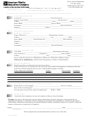 Statement Of Claimant For Life And/or Annuity Benefits Form Printable pdf