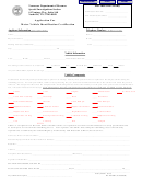 Form Rv-f1315401 - Application For Motor Vehicle Identification Certification