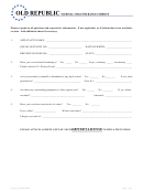 Application Of Insurance Template