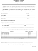 Restaurant/food Establishment Application Form