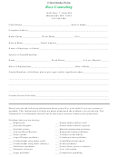 Client Counseling Intake Form