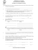 Form Upa-93 - Statement Of Partnership Authority