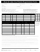 Boat & Lake Use Permit Registration Form - Village Of Lake In The Hills Parks & Recreation Department