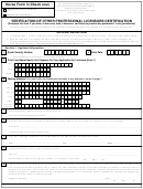 Nurse Form 3 - Verification Of Other Professional Licensure/certification