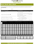 Nest Check Data Sheet Printable pdf