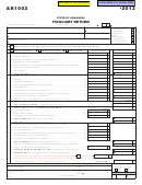 Fillable Form Ar1002 - Fiduciary Return - 2012 Printable pdf