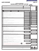 Fillable Form Ar1002nr - Nonresident Fiduciary Return - 2013 Printable pdf