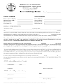 Tax Liability Bond Form
