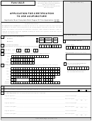 Form 1ac-r - Application For Certification To Use Acupuncture