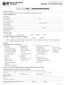 Form Pro-116-d - Bcbs Request For Certification Form