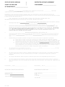 Restricted Account Agreement Form - South Carolina