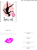 Girl Party Invitation Template