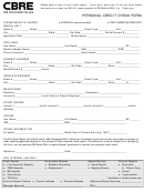 Personal Credit Check Form