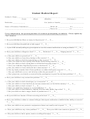 Student Medical Report Form - North Carolina