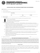 Form Fint05 - Application For Licensee Exemption Or Extension