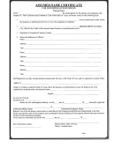 Assumed Name Certificate For Incorporated Business Form - Texas