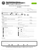 Form Pc350 (wpi-1) - Application For Windstorm Inspection Certificate Of Compliance - Texas Department Of Insurance