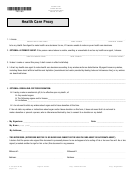 Form F-190 - Health Care Proxy Form