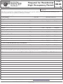 Form Ds-20 - Request For Residential High Occupancy Permit - City Of San Diegodevelopment Services - 2008