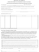 Order And Permit Form For Transportation Of Alcohol