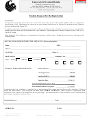 Form 41-776b - Student Request For Re-registration