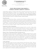 Articles Of Organization Of Abc And Associates, Llc Form - Georgia Secretary Of State