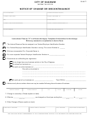 Form S-6-it - Notice Of Change Or Discontinuance - City Of Saginaw