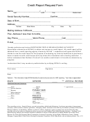 Credit Report Request Form