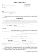 Small Claims Petition Form