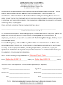 Bsa Climbing Consent Form - Parental Informed Consent And Hold Harmless/release Agreement