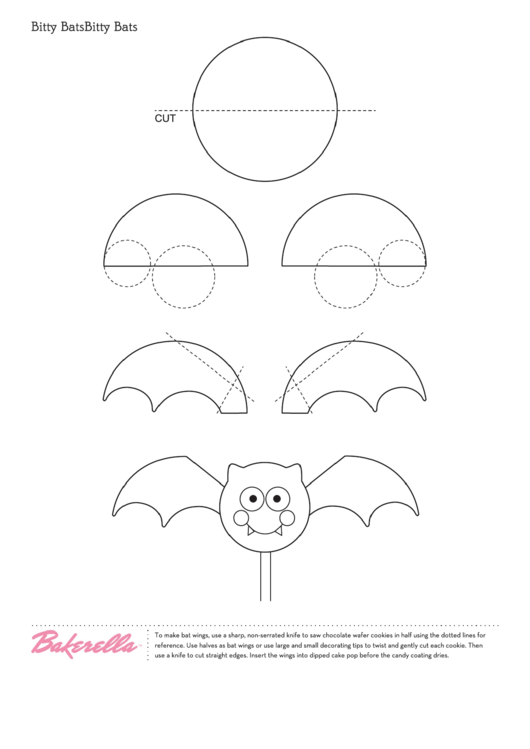 Happy Halloween Template - Bitty Bats, Spooky Moons, Dangling Spiders Printable pdf