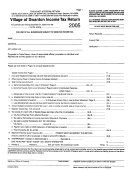 Village Of Swanton Income Tax Return Form - 2005 Printable pdf