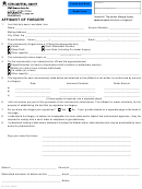 Form 237-ccb-4 - Affidavit Of Forgery