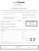 Plan Review Application - Camden Coutny, New Jersey