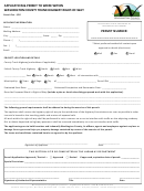 Application And Permit To Work Form