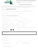School/training Verification Form