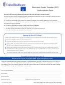Electronic Funds Transfer (eft) Authorization Form - United Health Care