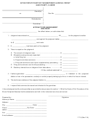 Affidavit For Garnishment Non-wage Form - Lake County, Illinois