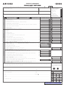 Fillable Form Ar1002 - Fiduciary Return - 2006 Printable pdf
