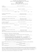 Income Tax Questionnaire Form - State Of Ohio